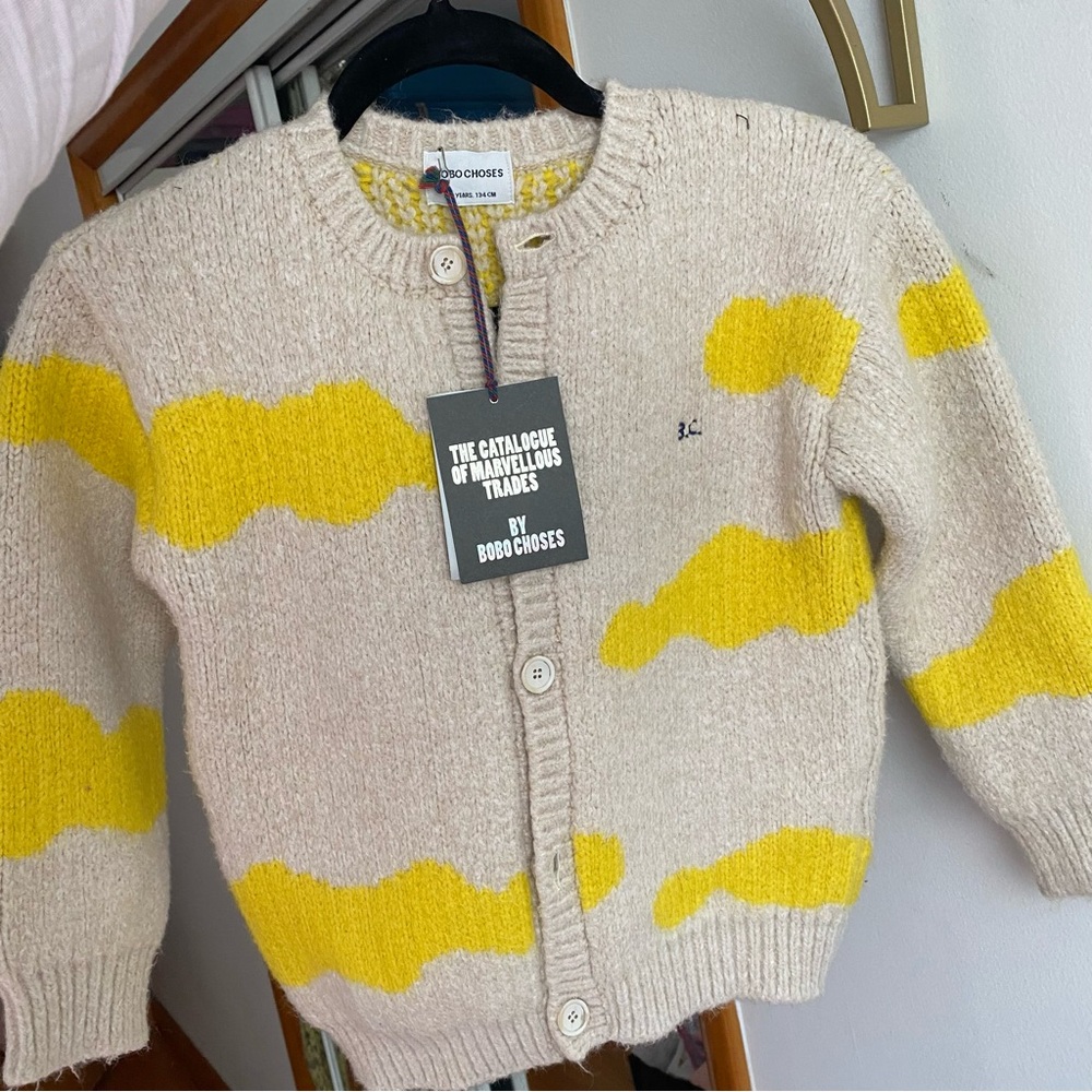 NWT Bobo Choses Plush Cloud Cardigan